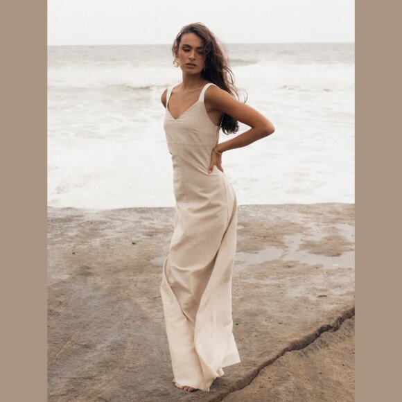 NWT Contrast Maxi Dress - Picture 1 of 8